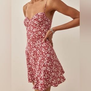 REFORMATION Saskia Dress Red Floral
